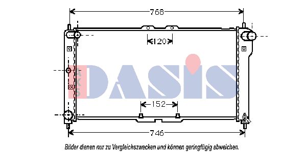 AKS DASIS Jäähdytin,moottorin jäähdytys 111160N